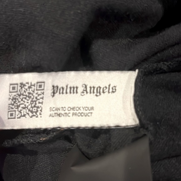 PALM ANGELS black “tiger flames” long sleeve tee - Picture 3 of 3